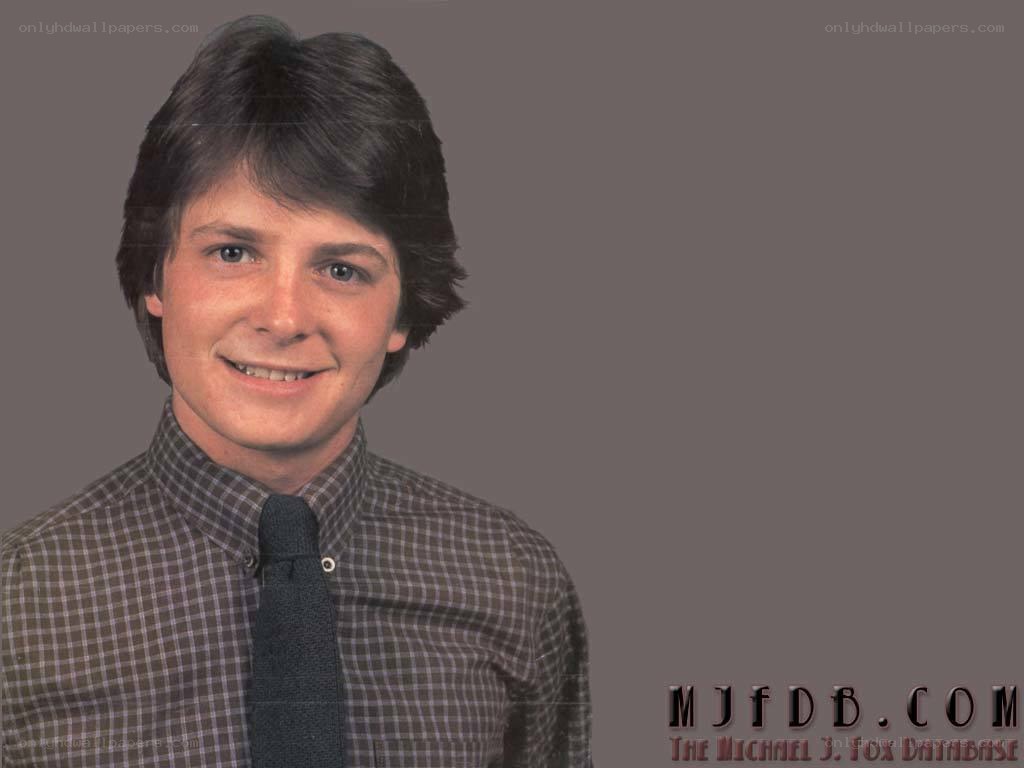 Michael J. Fox in a checkered shirt