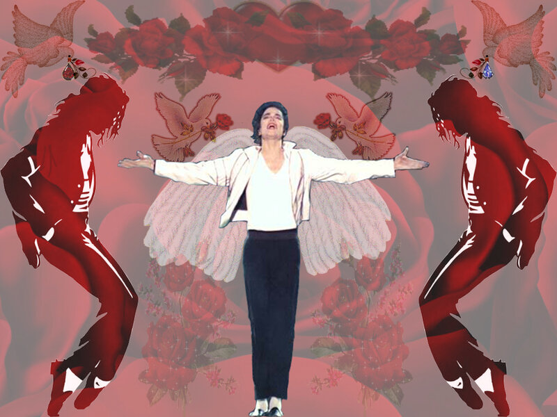 Michael Jackson angel collage