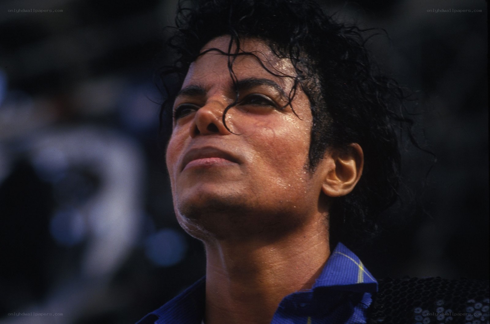 Michael Jackson at a concert