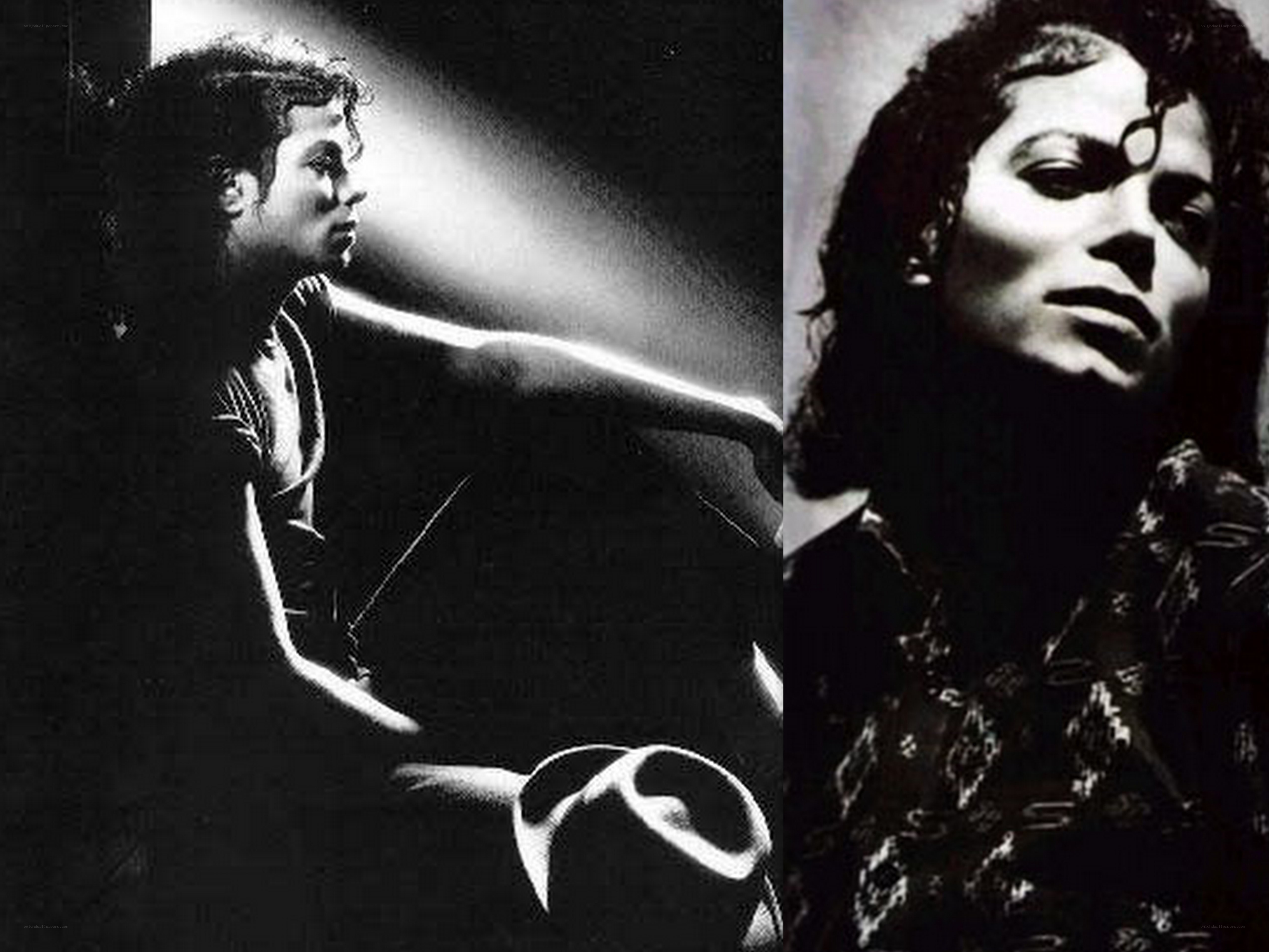 Michael Jackson black and white photos