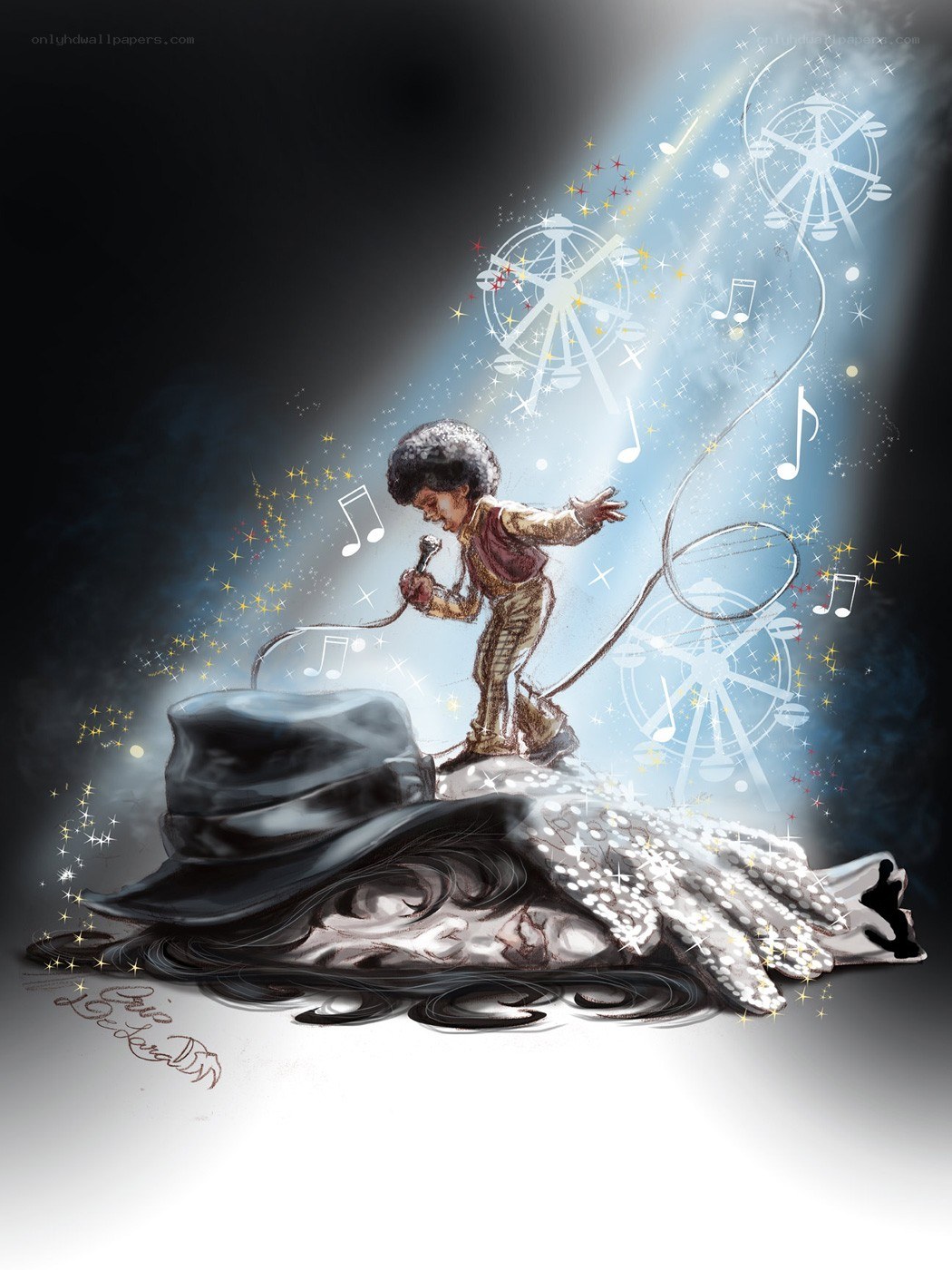 Michael Jackson caricature art