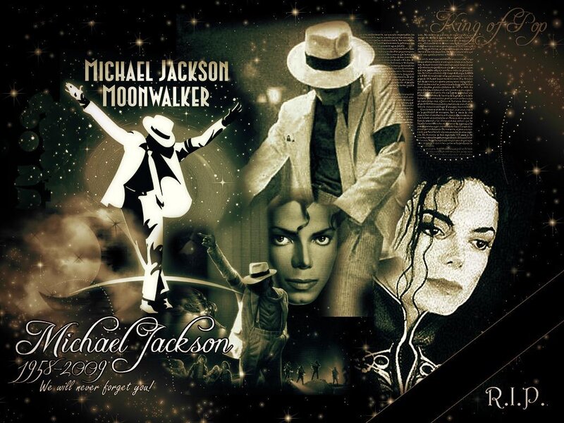 Michael Jackson Collage — Black, Celebratory, Night