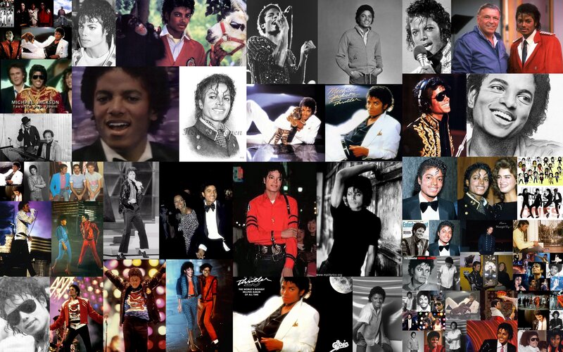 Michael Jackson Collage — Black, Celebratory, Photograph, Album Cover