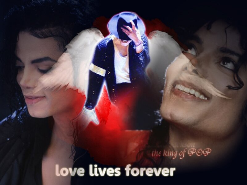 Michael Jackson Collage — Black, Dramatic, Digital Art, Angel Wings