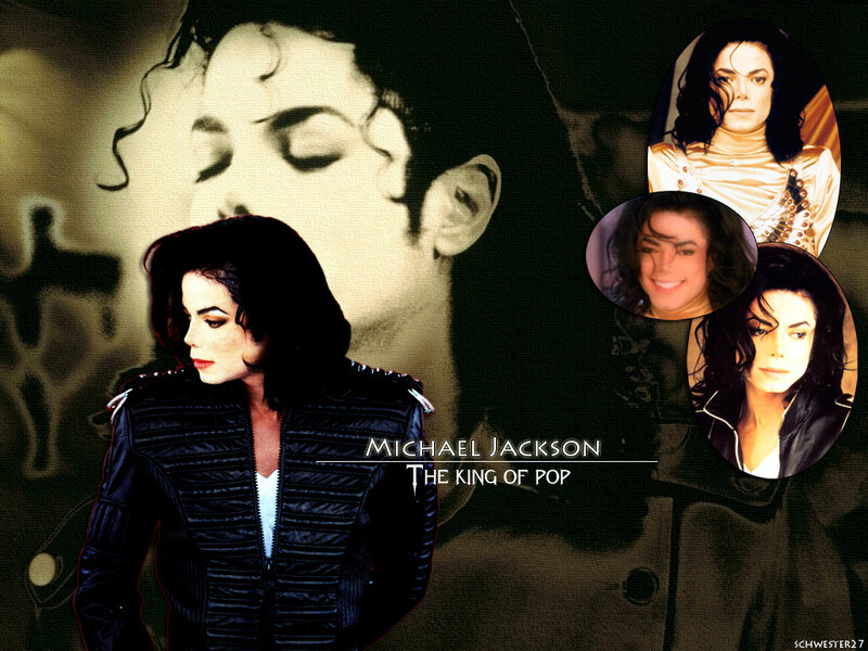 Michael Jackson Collage — Black, Dramatic, Photograph