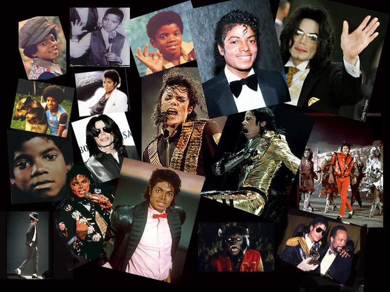 Michael Jackson Collage — Black, Dynamic, Photograph, Dog