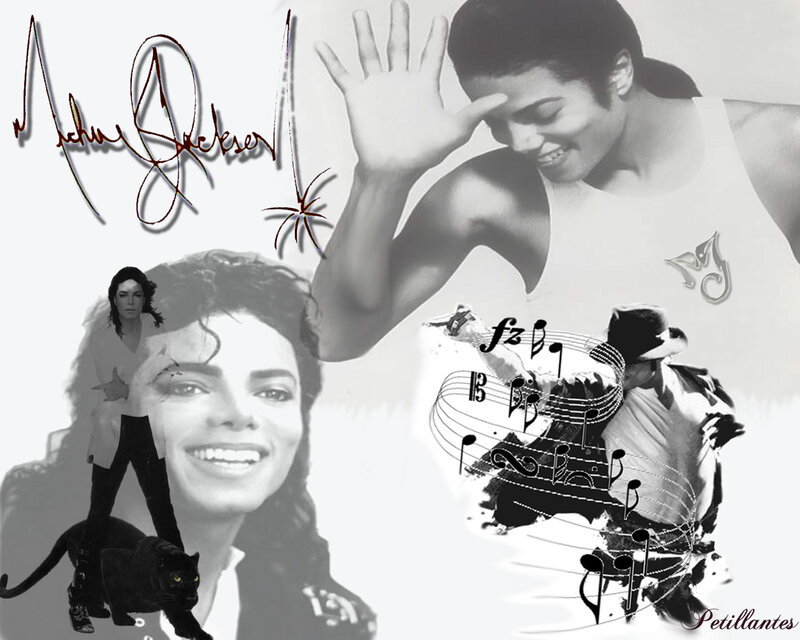 Michael Jackson Collage — Black, Dynamic