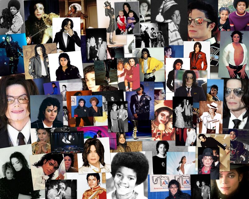 Michael Jackson Collage — Black, Nostalgic, Photograph, Photographs
