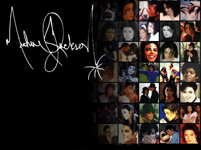 Michael Jackson Collage — Black, Nostalgic, Photograph
