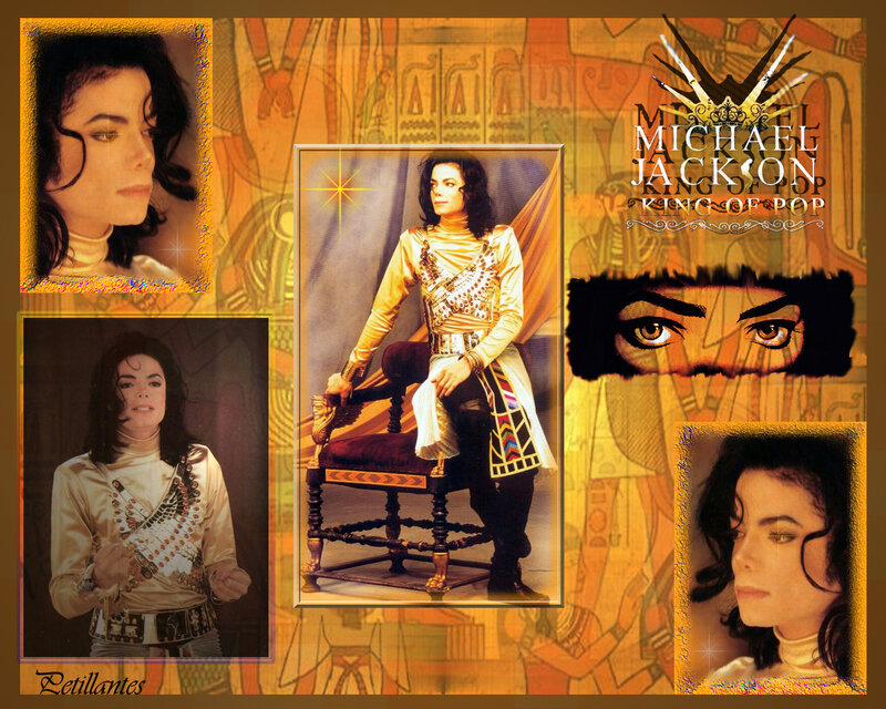 Michael Jackson Collage — Gold
