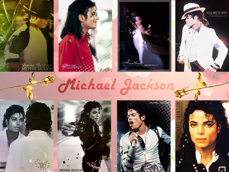 Michael Jackson Collage — Pink