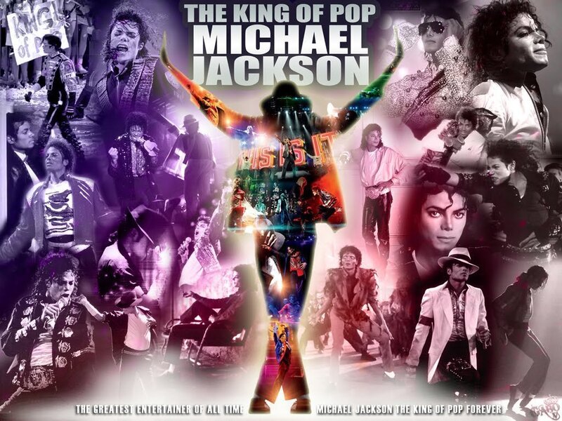 Michael Jackson Collage — Purple