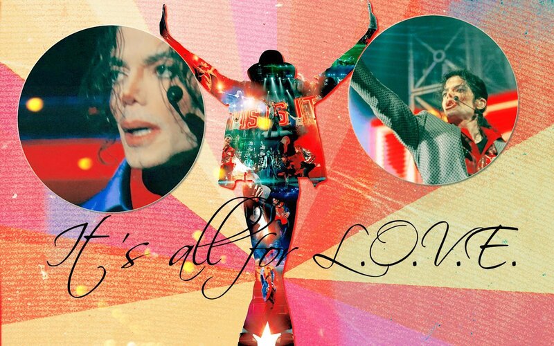 Michael Jackson Collage — Red, Dynamic