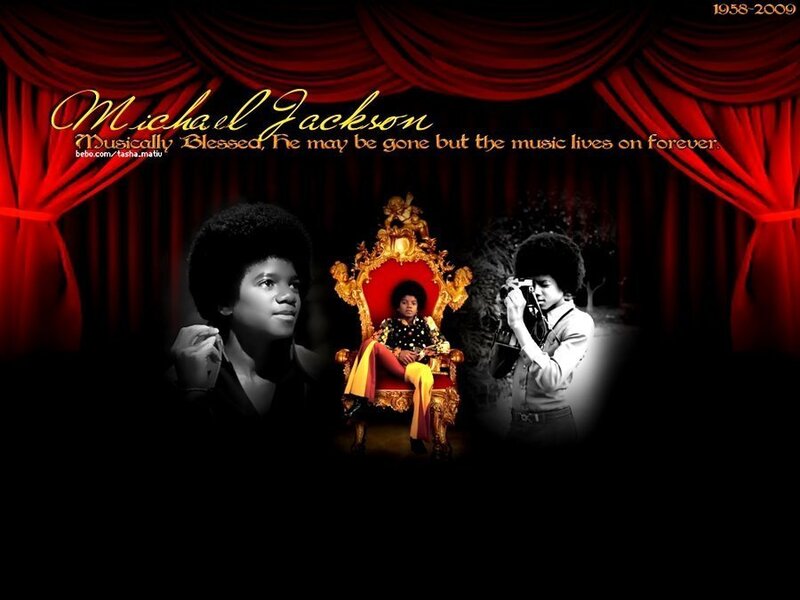 Michael Jackson Collage — Red