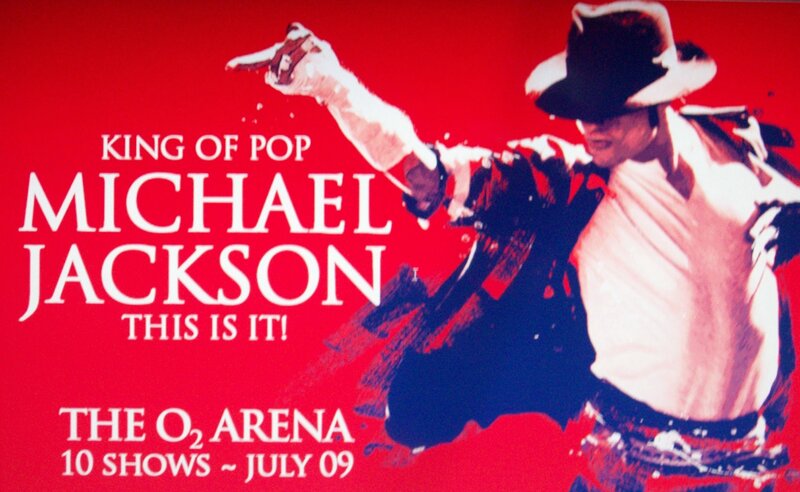 Michael Jackson concert poster