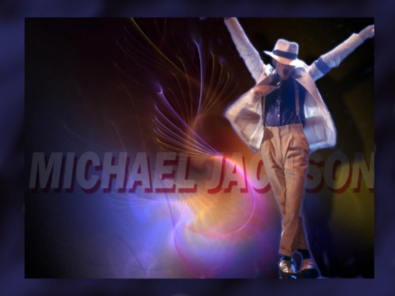 Michael Jackson Dancing — Purple, Dramatic, Night, Photograph