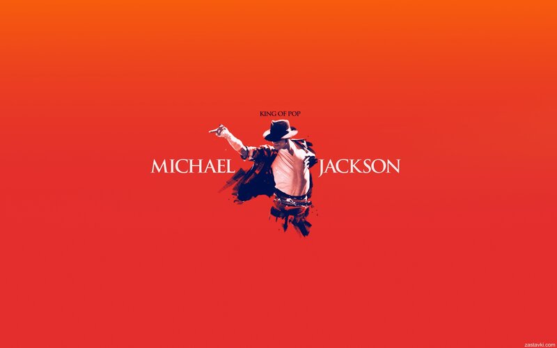 Michael Jackson Dancing — Red, Dynamic, Illustration