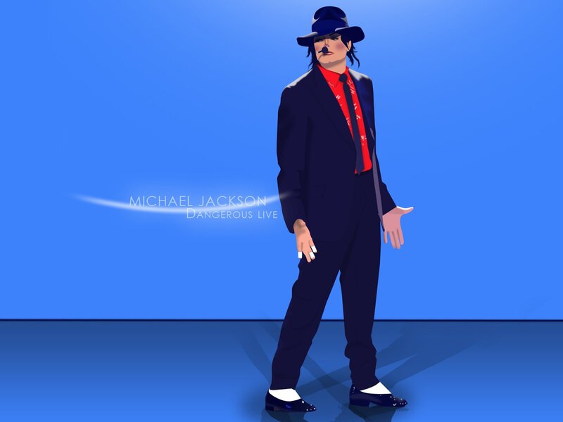 Michael Jackson Figure — Blue