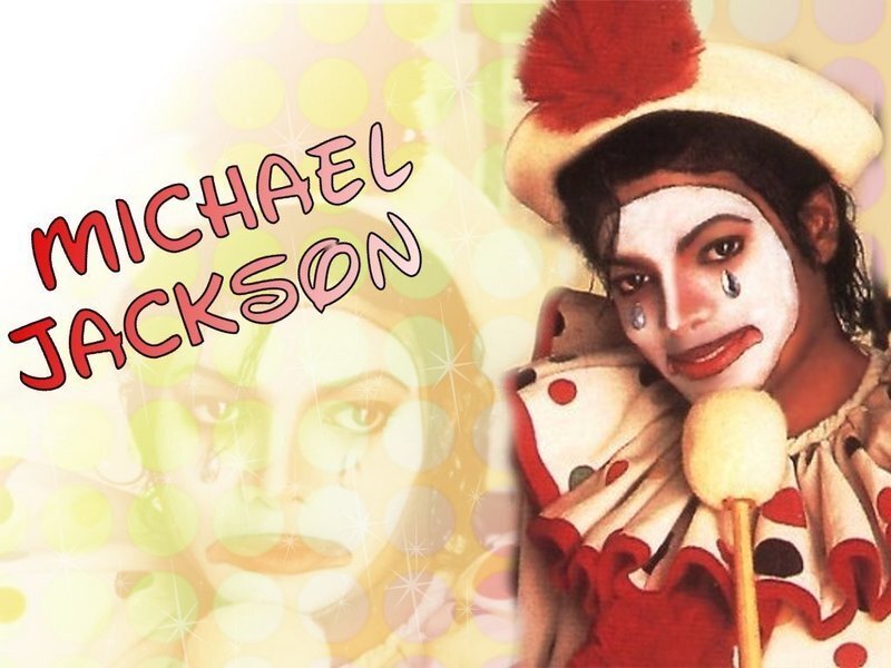 Michael Jackson in Clown Makeup