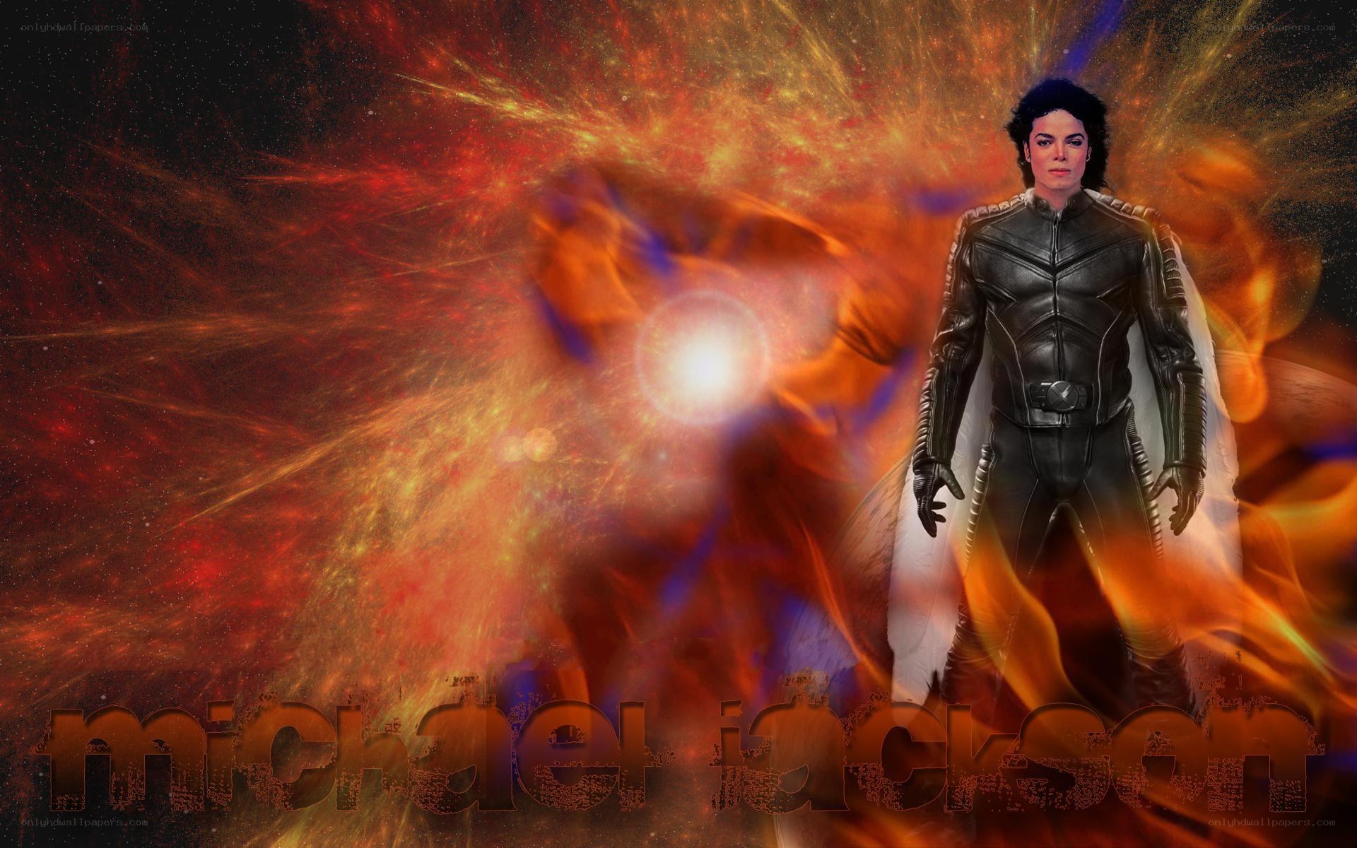Michael Jackson in futuristic suit