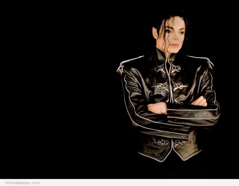 Michael Jackson in Leather Jacket — Black