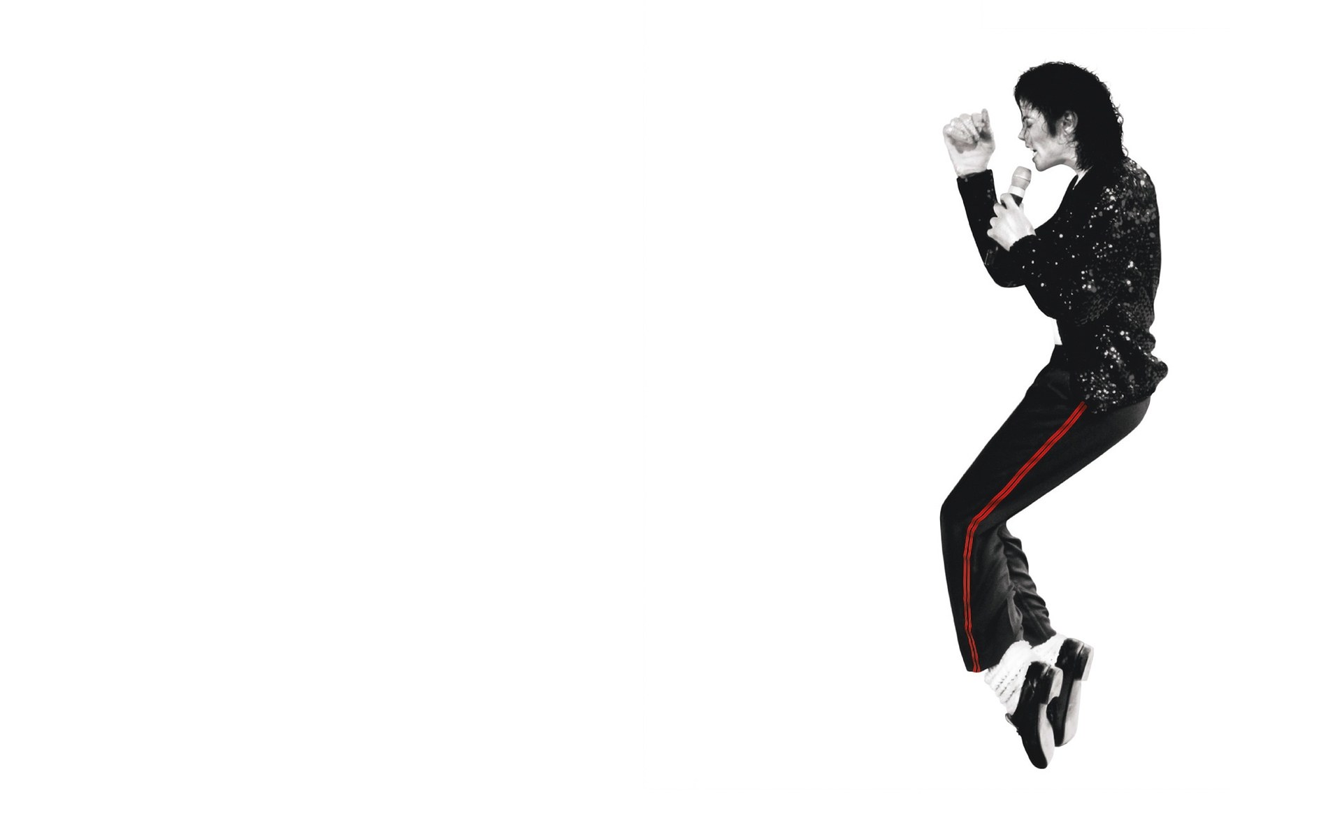 Michael Jackson in mid-air pose