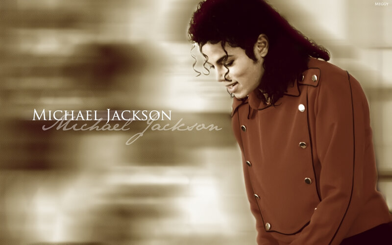 Michael Jackson in Red Jacket — Brown