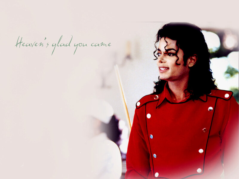 Michael Jackson in Red Jacket — Calm, Photograph