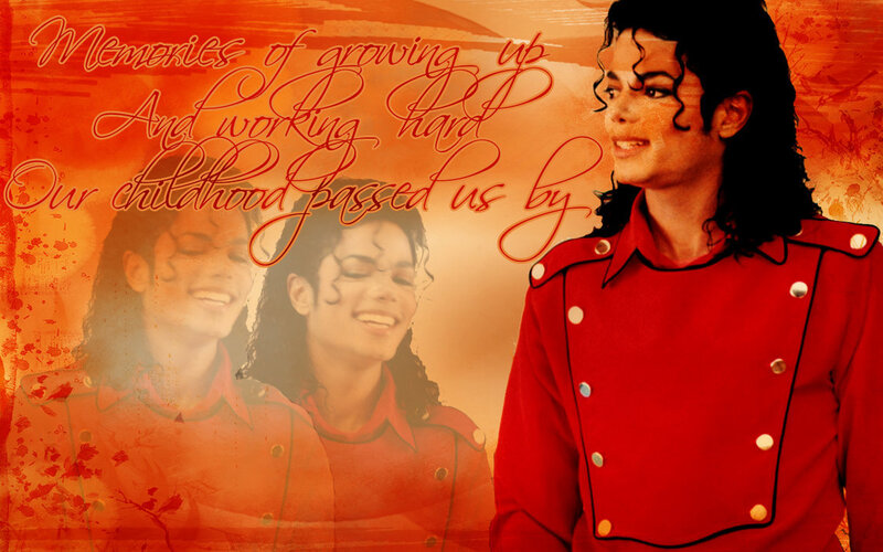 Michael Jackson in Red Jacket — Nostalgic