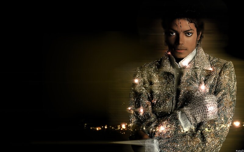 Michael Jackson in sequined jacket