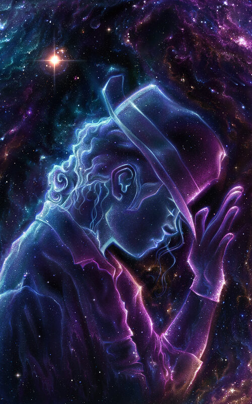 Michael Jackson in Space — Purple