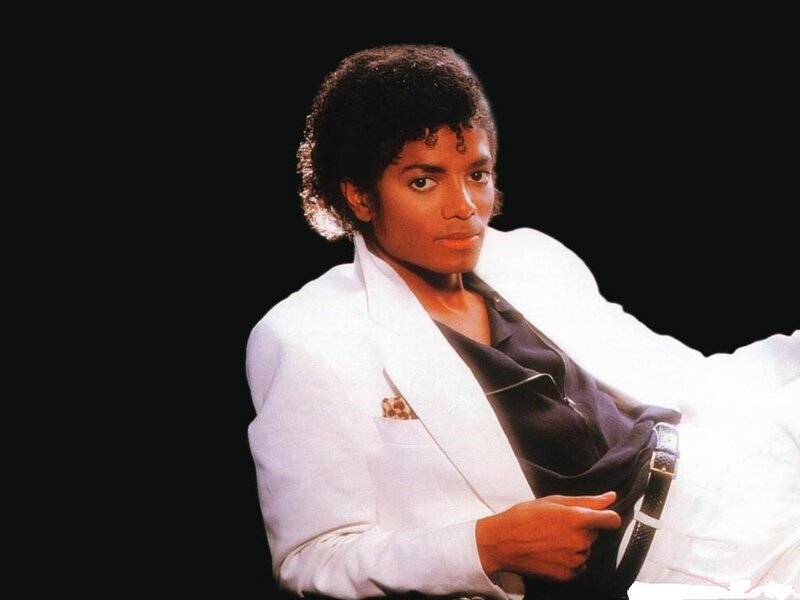 Michael Jackson in White Suit — Dramatic, Photograph, White Jacket
