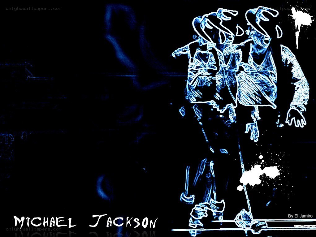 Michael Jackson neon art