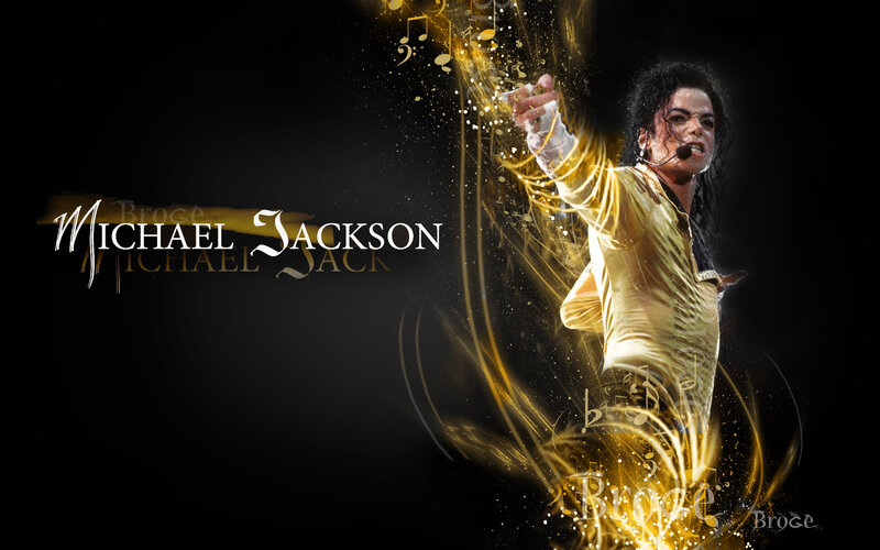 Michael Jackson on Stage — Black, Dramatic, Night, Digital Art