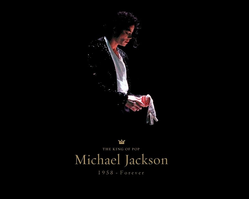 Michael Jackson on Stage — Black, Dramatic, Night, Photograph, Jacket