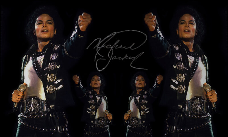 Michael Jackson on Stage — Black, Dramatic, Night
