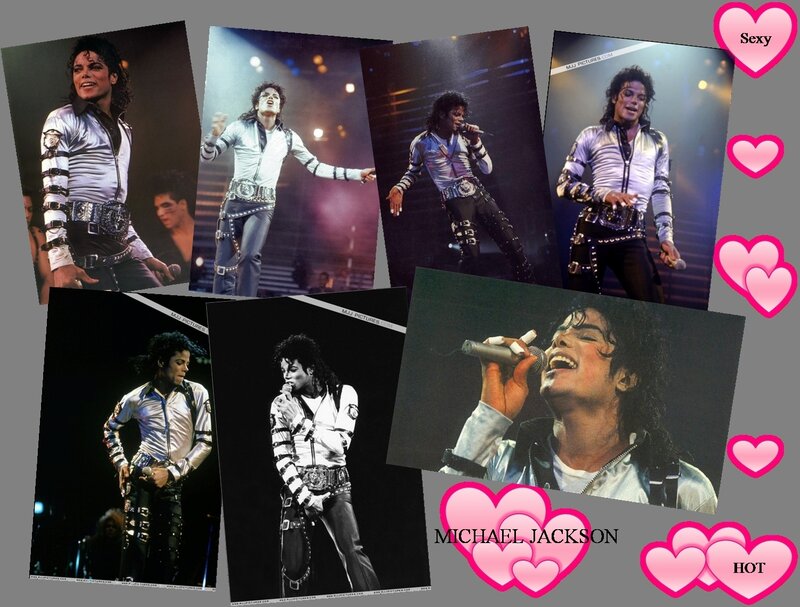 Michael Jackson on Stage — Black, Energetic