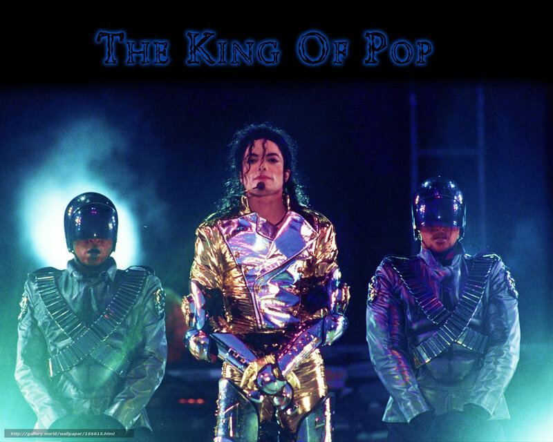 Michael Jackson on Stage — Blue