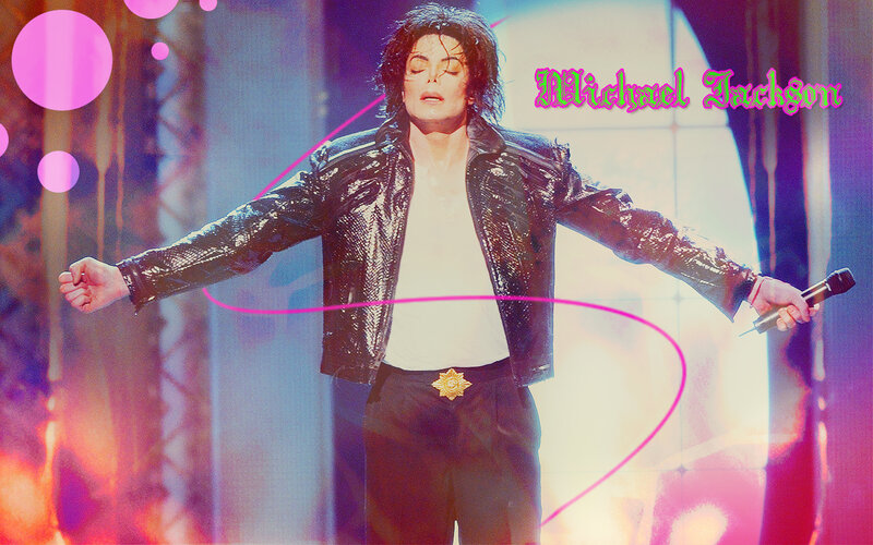 Michael Jackson on Stage — Pink