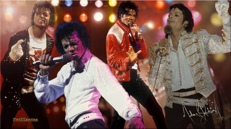 Michael Jackson on Stage — Red, Energetic