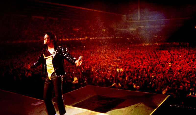 Michael Jackson on Stage — Red
