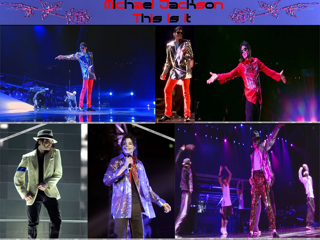 Michael Jackson performance collage