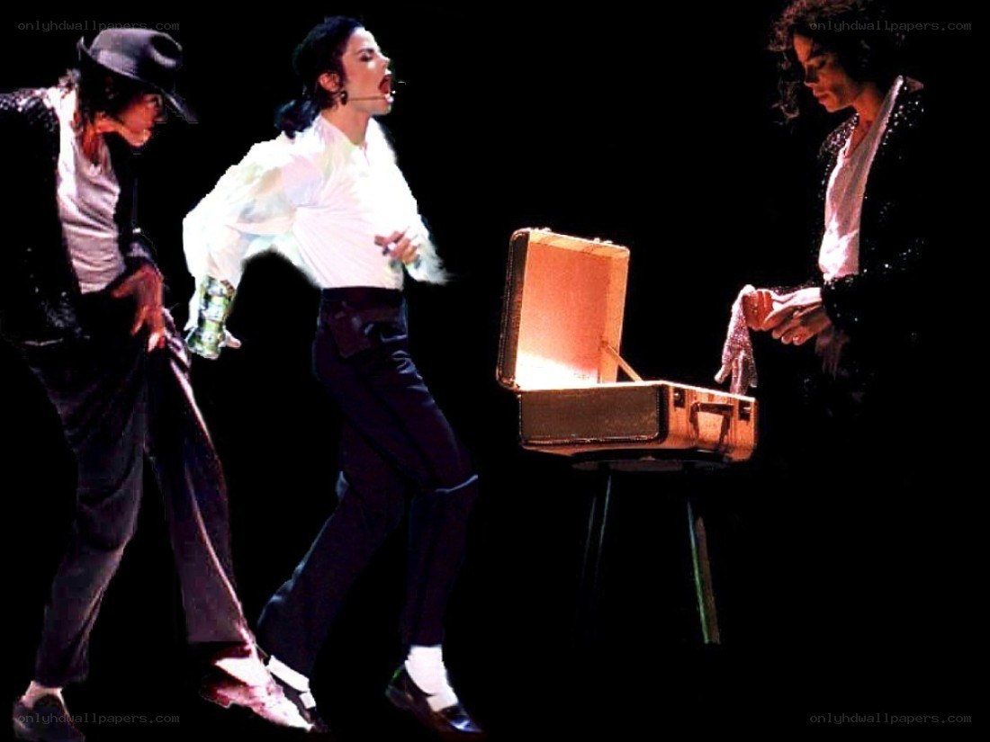 Michael Jackson performing on stage