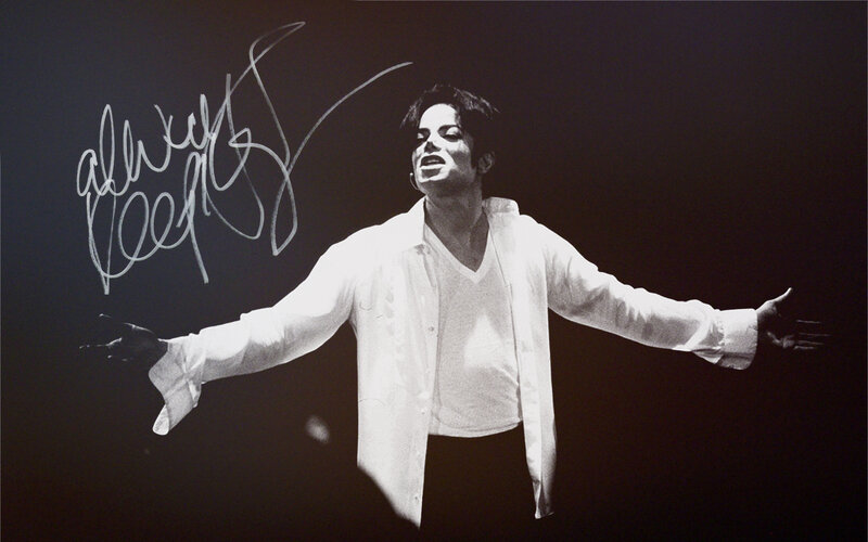 Michael Jackson performing on stage