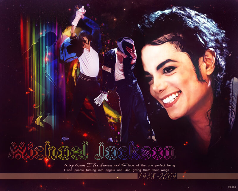 Michael Jackson Portrait — Black, Celebratory