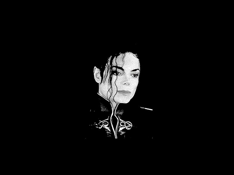 Michael Jackson Portrait — Black, Dramatic, Photograph, Hair, Face