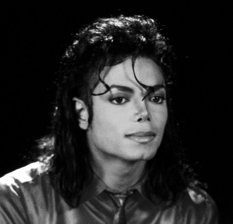 Michael Jackson Portrait — Black, Dramatic, Photograph, Hair