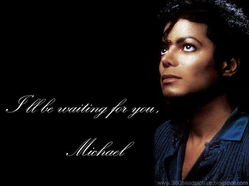 Michael Jackson Portrait — Black, Dramatic, Photograph, Text