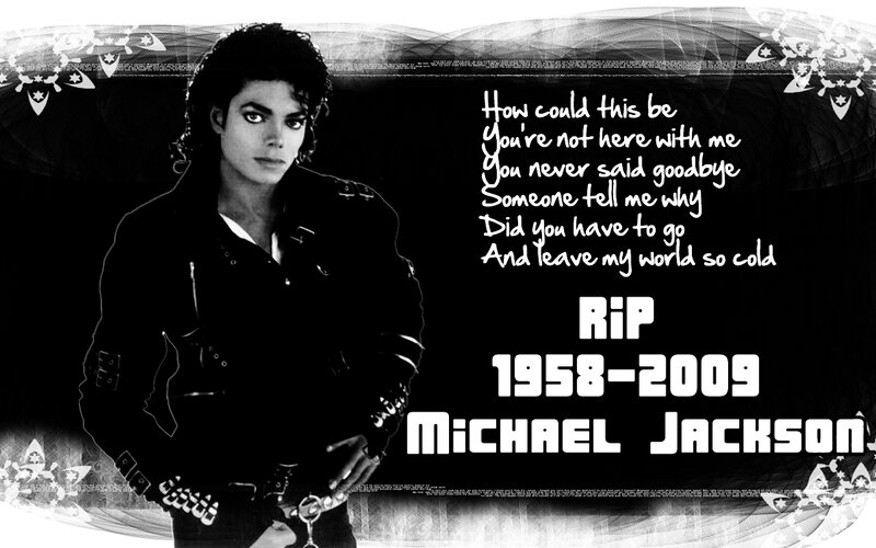 Michael Jackson Portrait — Black, Somber