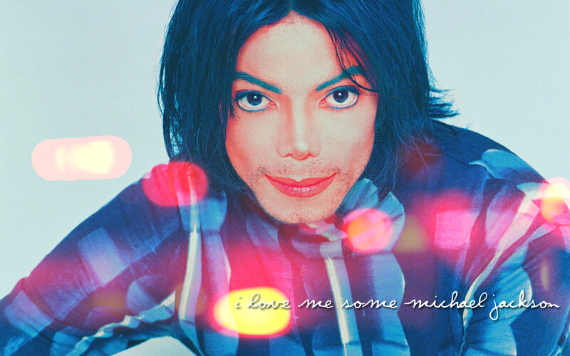 Michael Jackson Portrait — Blue, Dreamy, Photograph